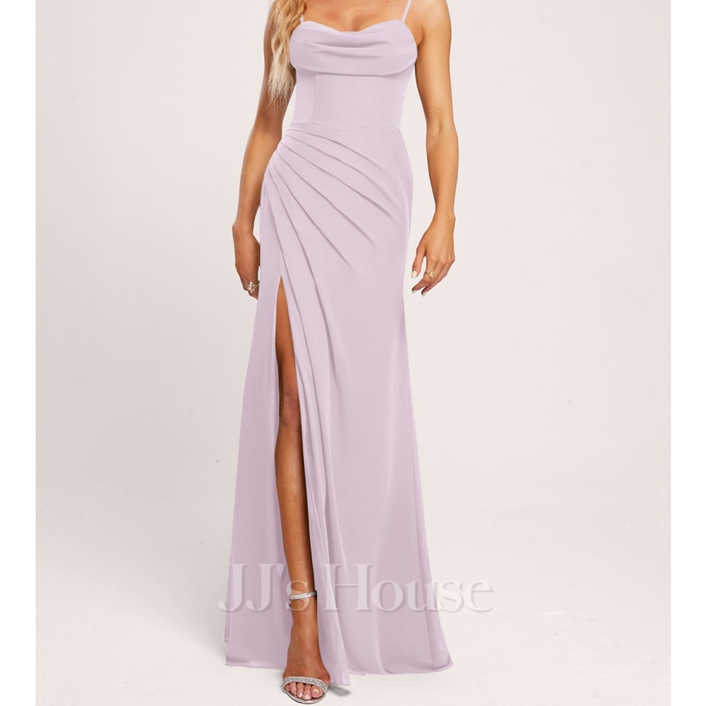 Elegant Lavender Evening Gown